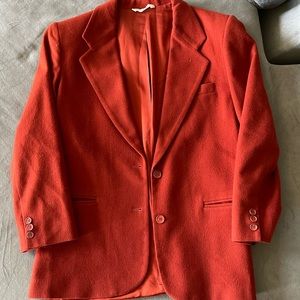 Burnt orange vintage blazer